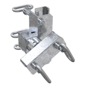 Clamping device | single-sided securing | holder for 40 x 40 mm tube, adjustable angle